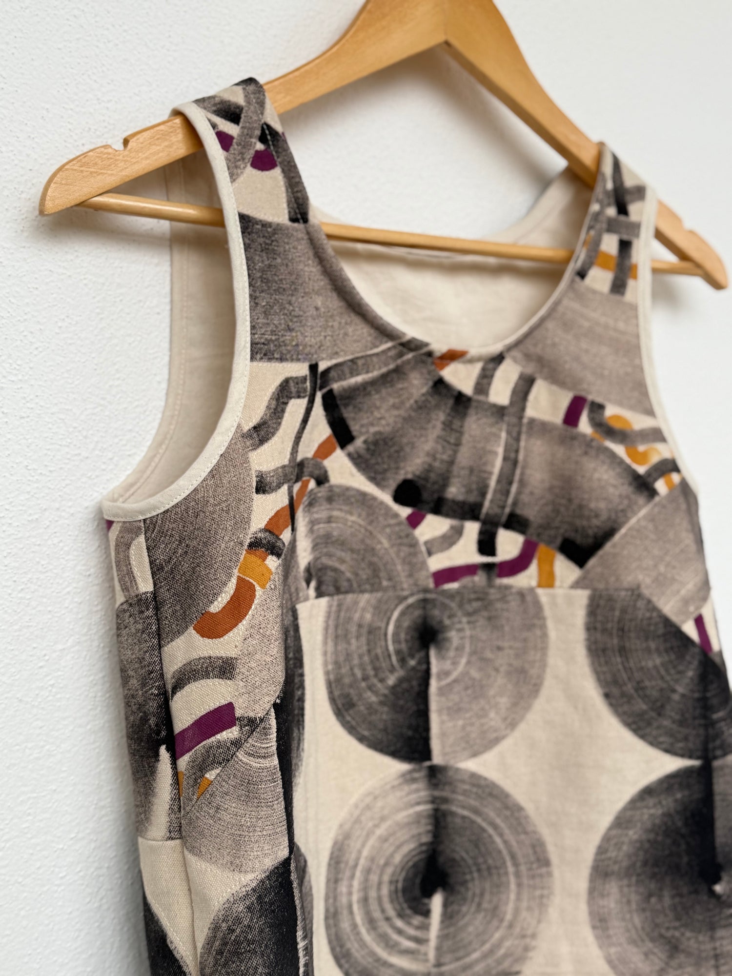 A women's top hand painted with natural dye pastes from the collection ORIGINALS