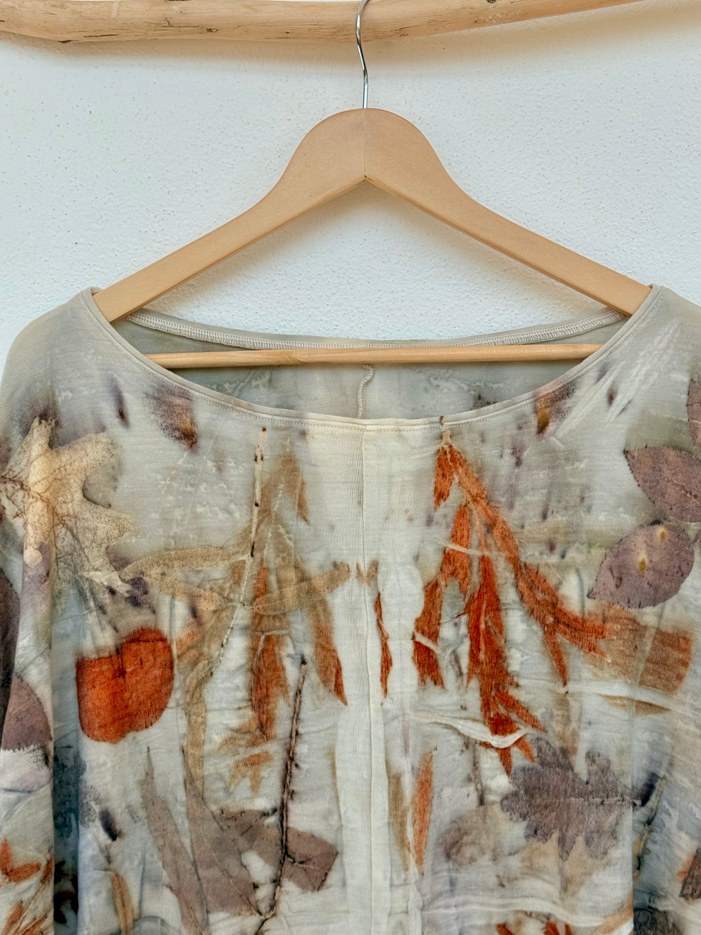 BEIGE ECO_PRINT TUNIC