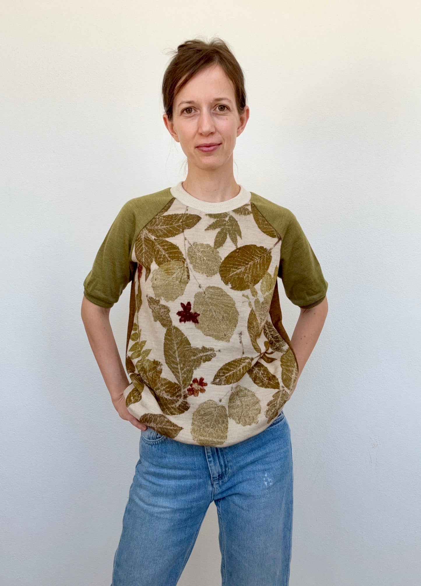 GREEN SHORT SLEEVE GARDEN, S