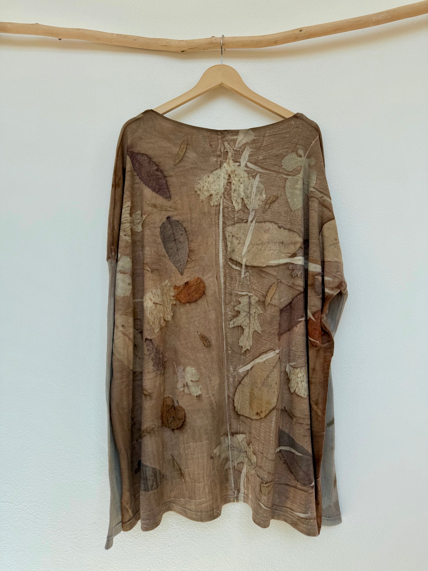 BROWN ECO_PRINT TUNIC