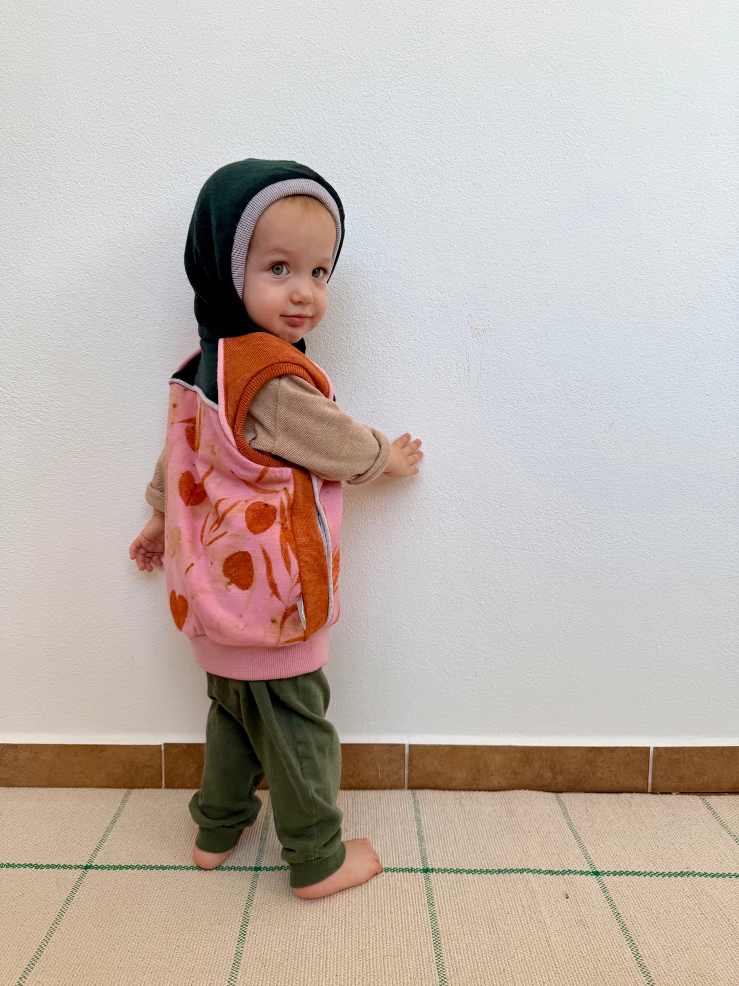 KIDS' UPCYCLED COCHINEAL VEST, 80