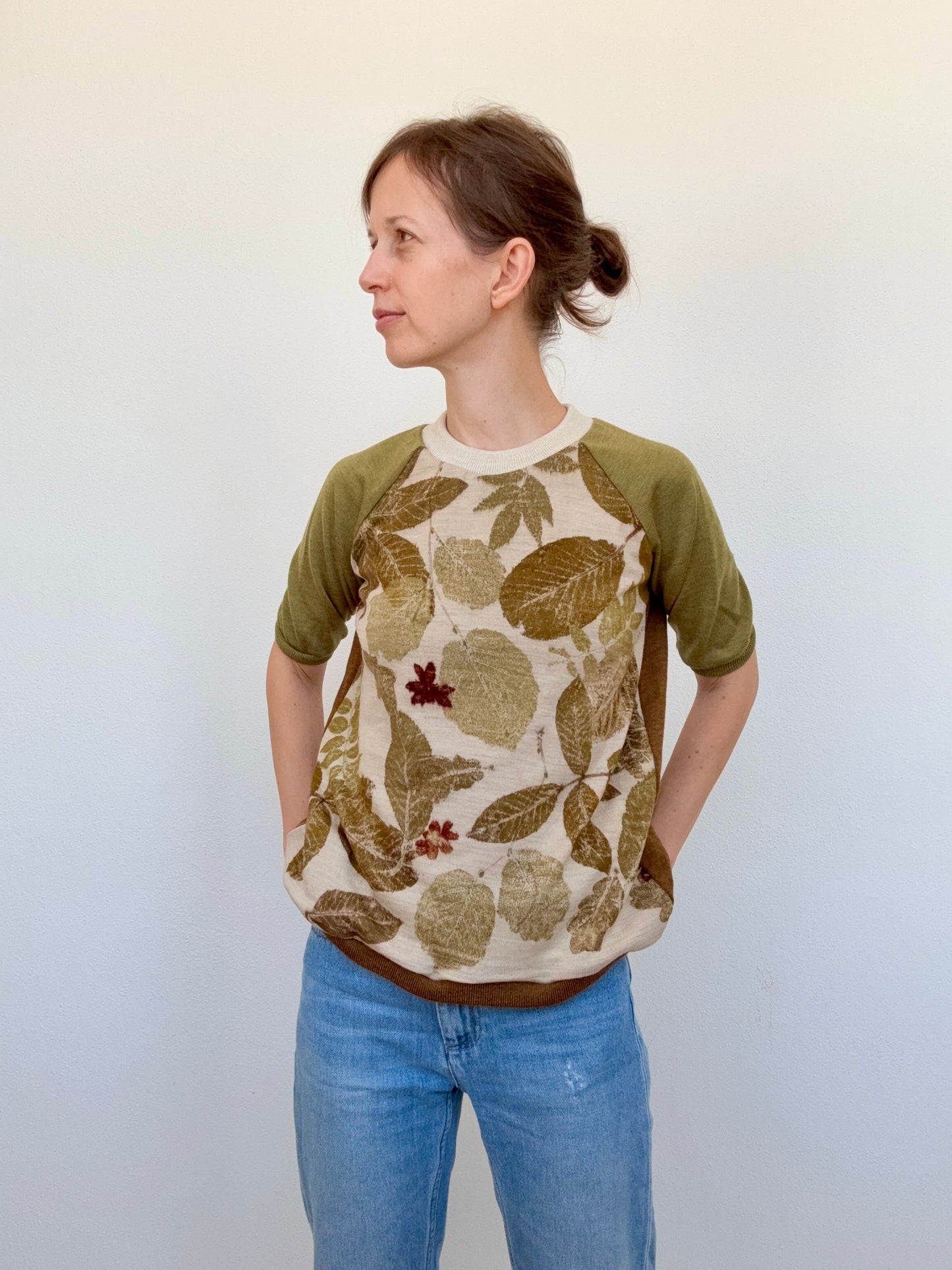 GREEN SHORT SLEEVE GARDEN, S