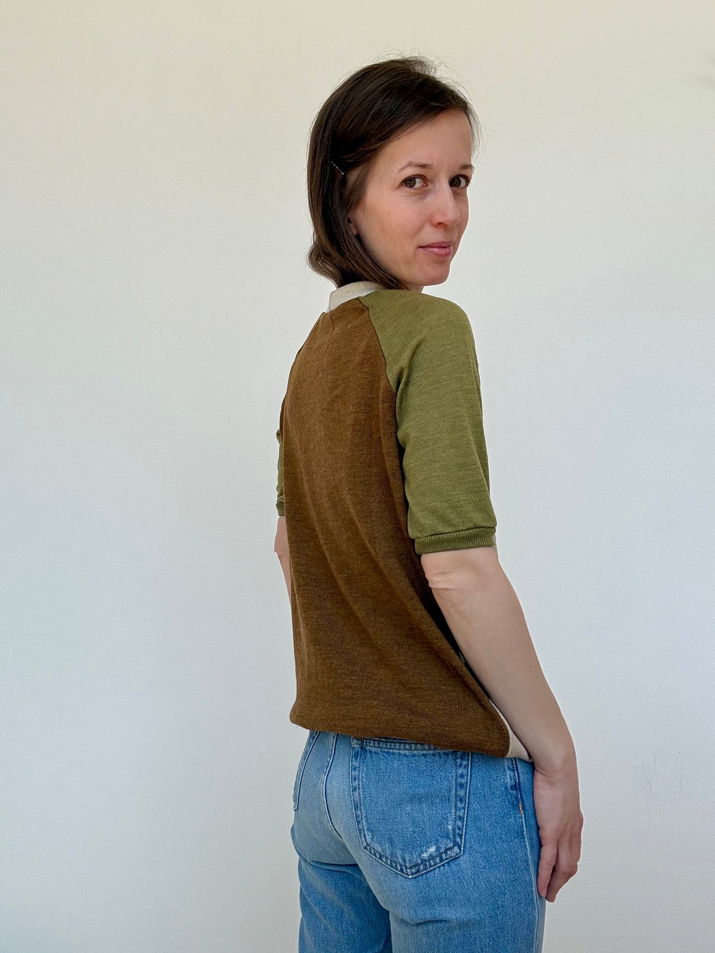 GREEN SHORT SLEEVE GARDEN, S
