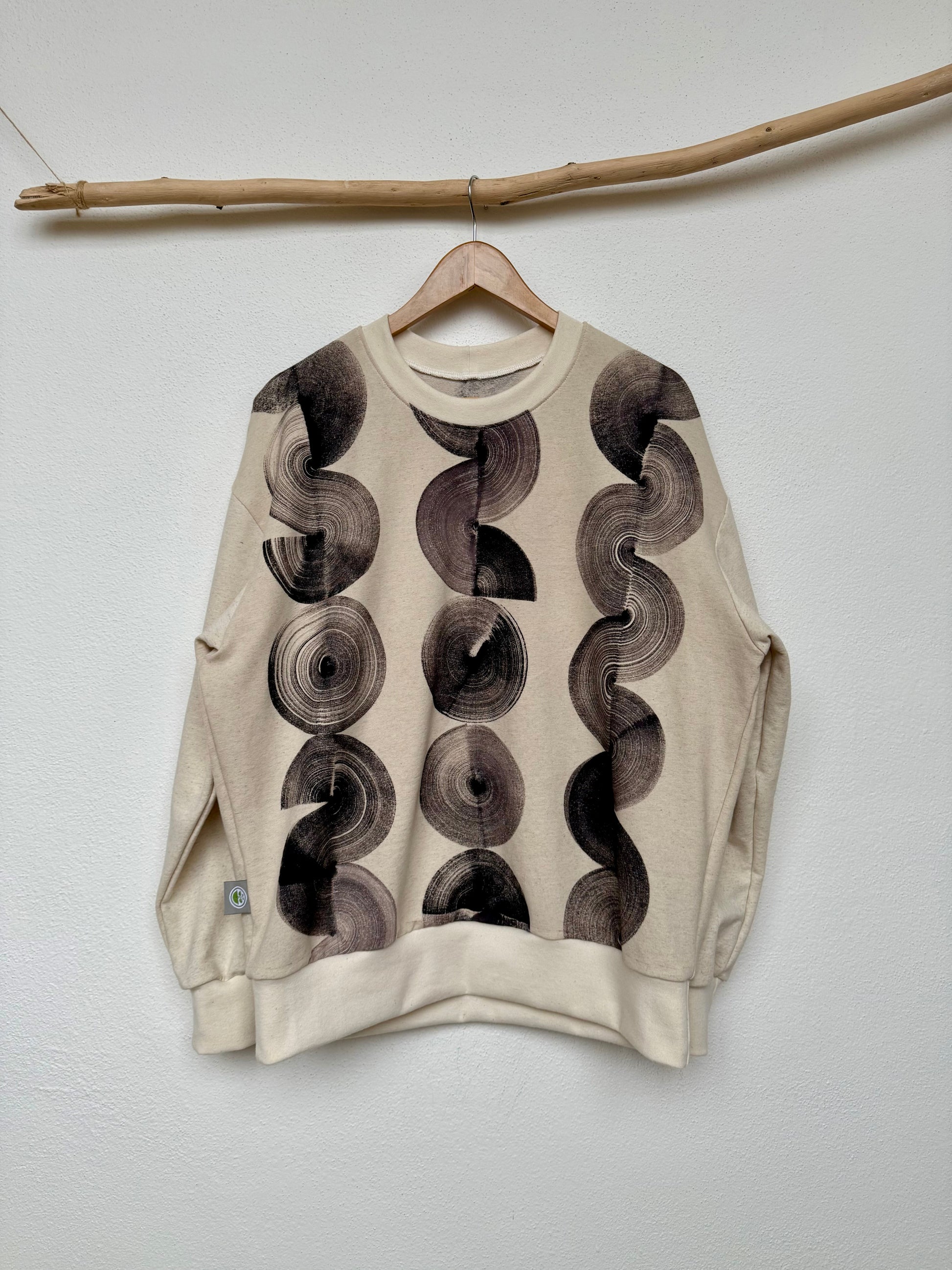 Boyfriend sweaters on a hanger size M hand painted by DOT 'N' POT