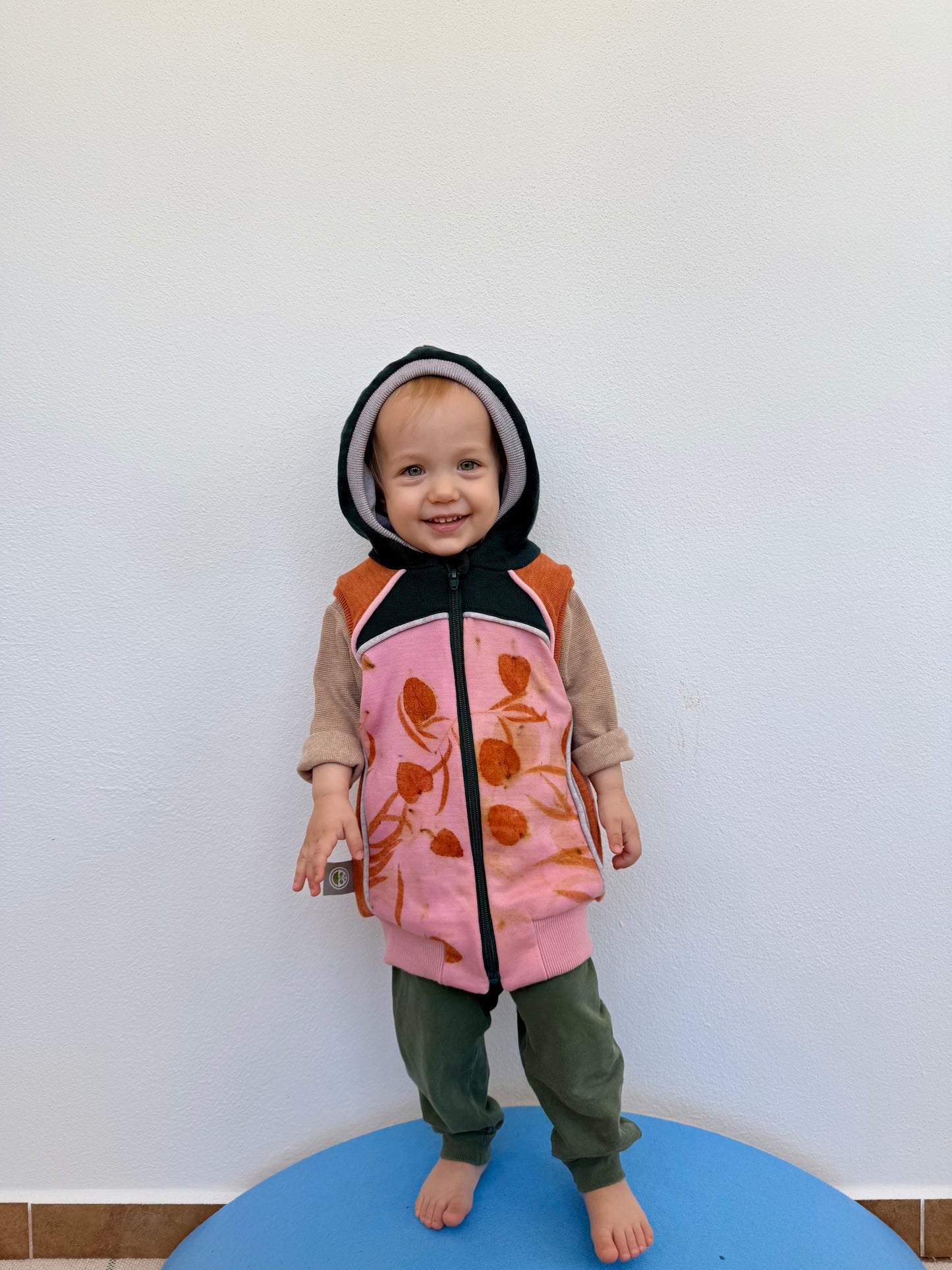 KIDS' UPCYCLED COCHINEAL VEST, 80