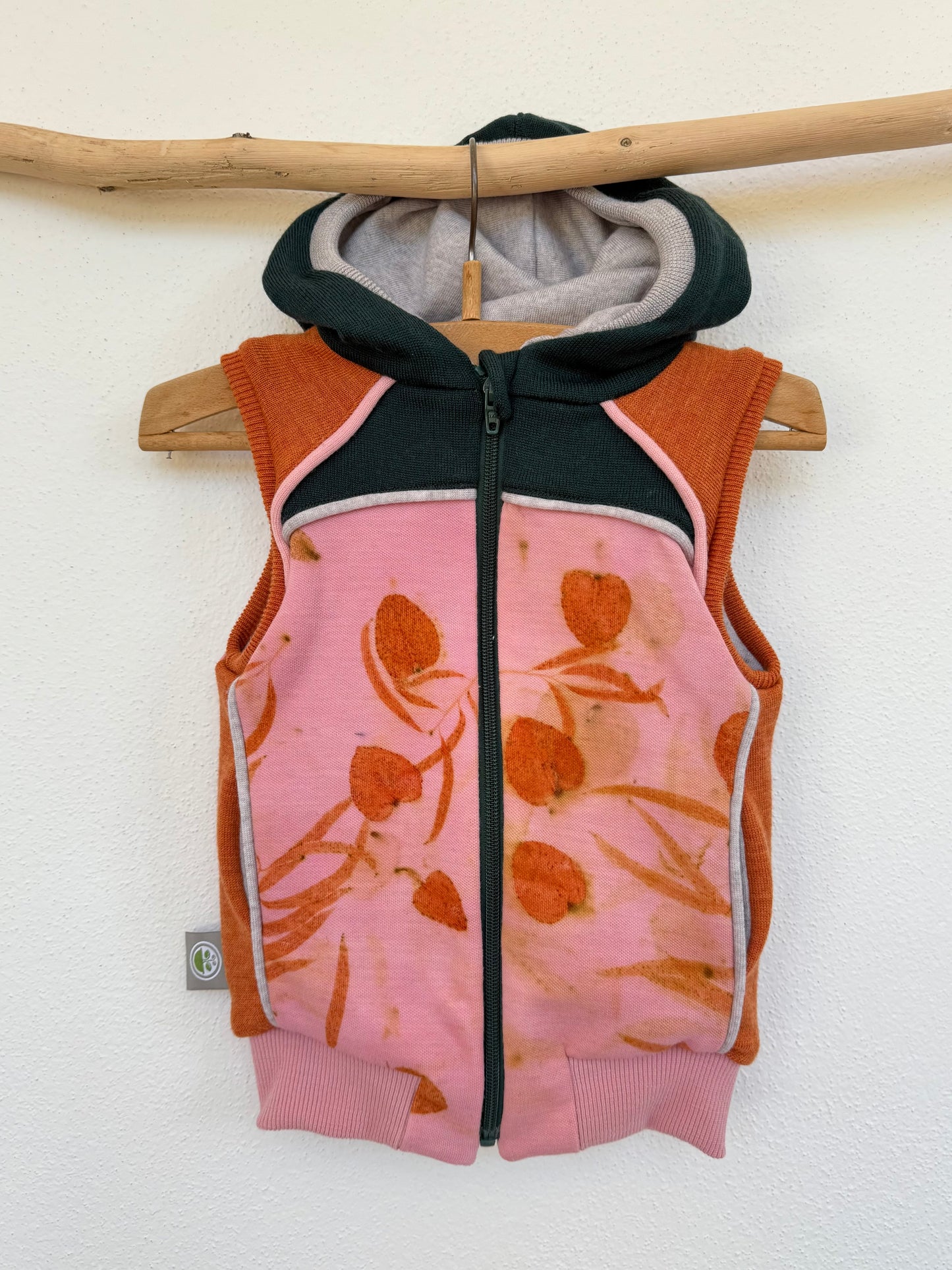 KIDS' UPCYCLED COCHINEAL VEST, 80