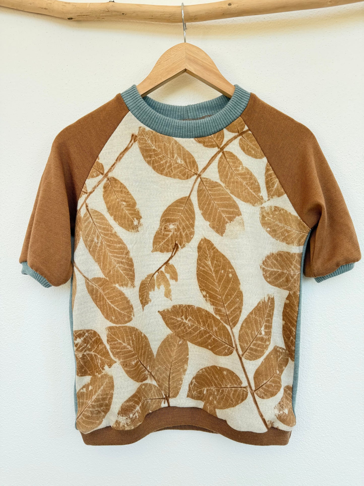BROWN SHORT SLEEVE WALNUT, S