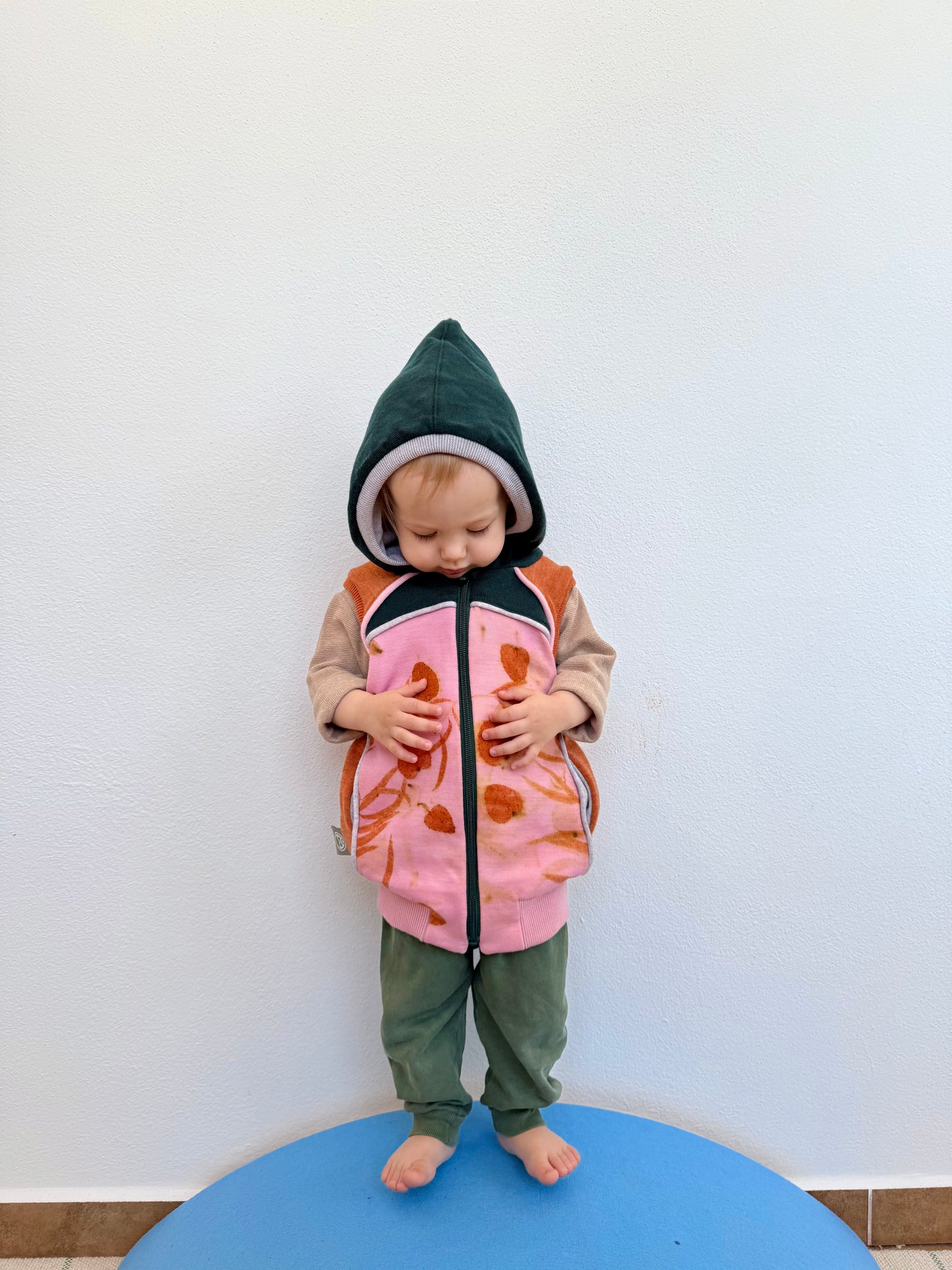 KIDS' UPCYCLED COCHINEAL VEST, 80