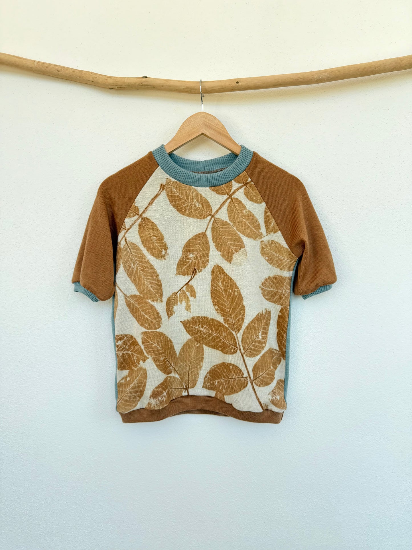 BROWN SHORT SLEEVE WALNUT, S