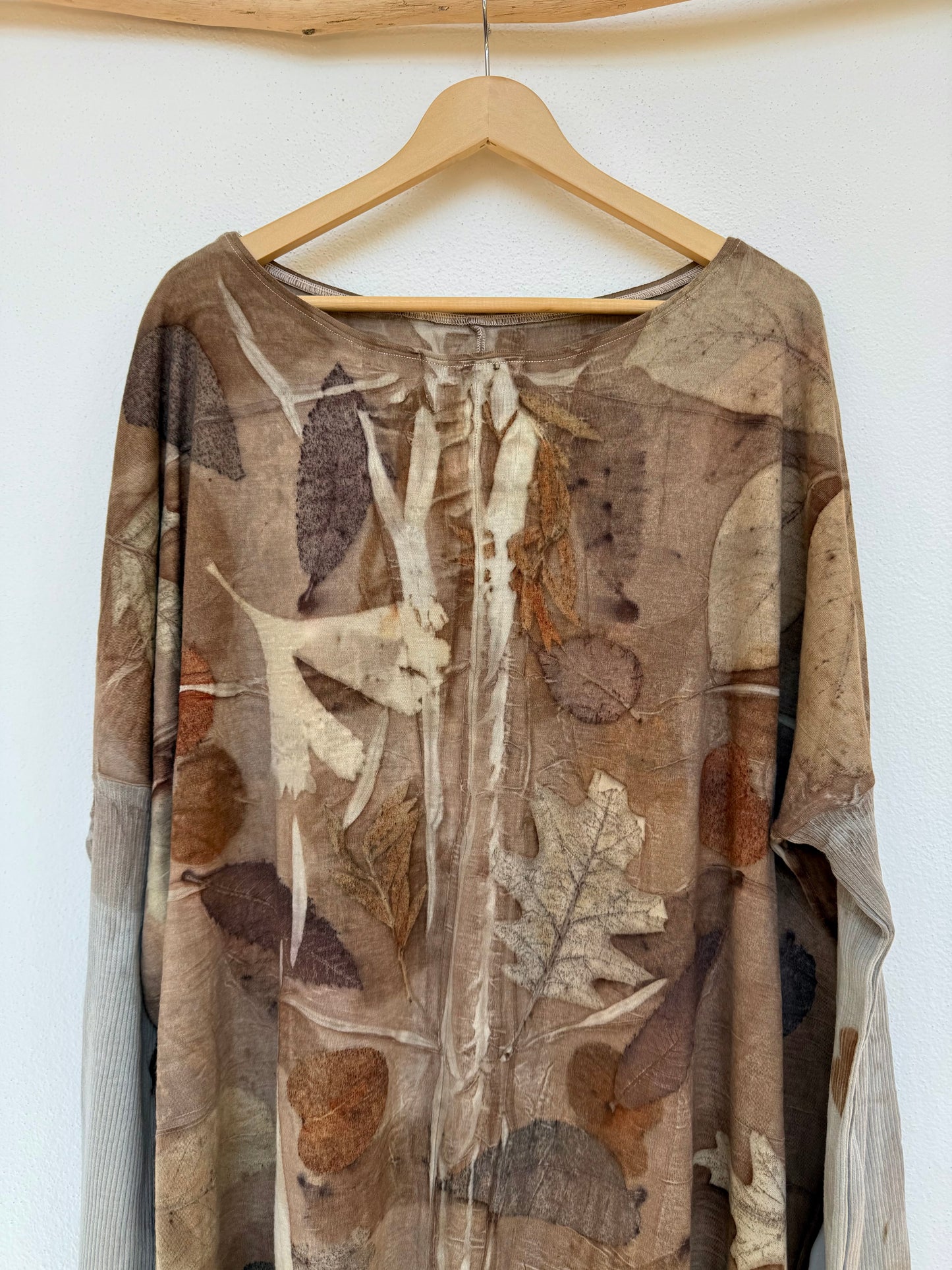 BROWN ECO_PRINT TUNIC