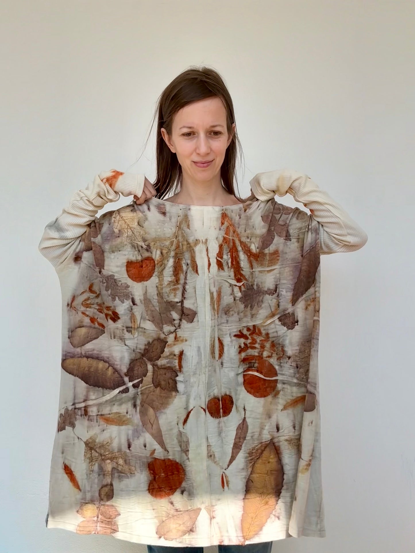 BEIGE ECO_PRINT TUNIC
